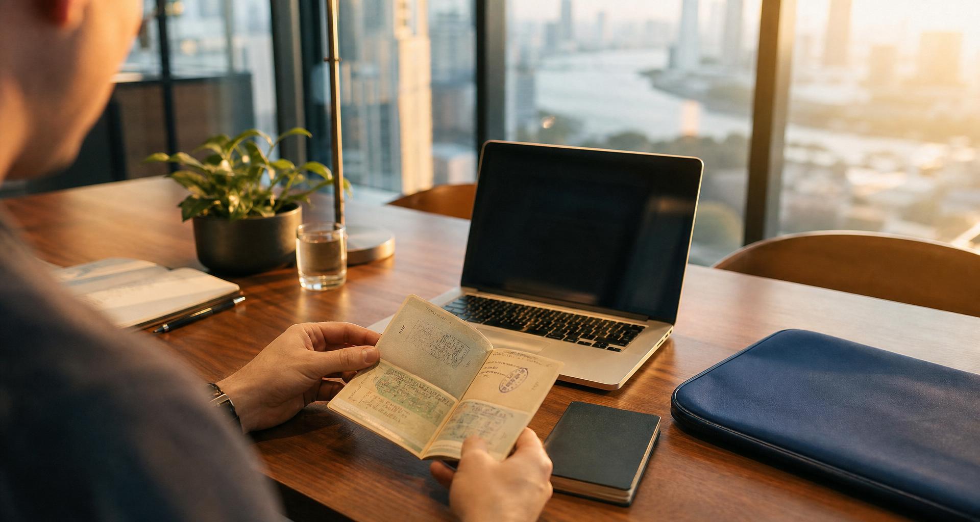 ชาวต่างชาติทำงานในกรุงเทพ ตรวจหนังสือเดินทางและ Work Permit ที่ Co-working Space